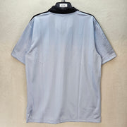 ADIDAS MEN'S LARGE ARCHIVE COLLAR ENGINEERED SKY BLUE BLACK REGULAR FIT KE2453