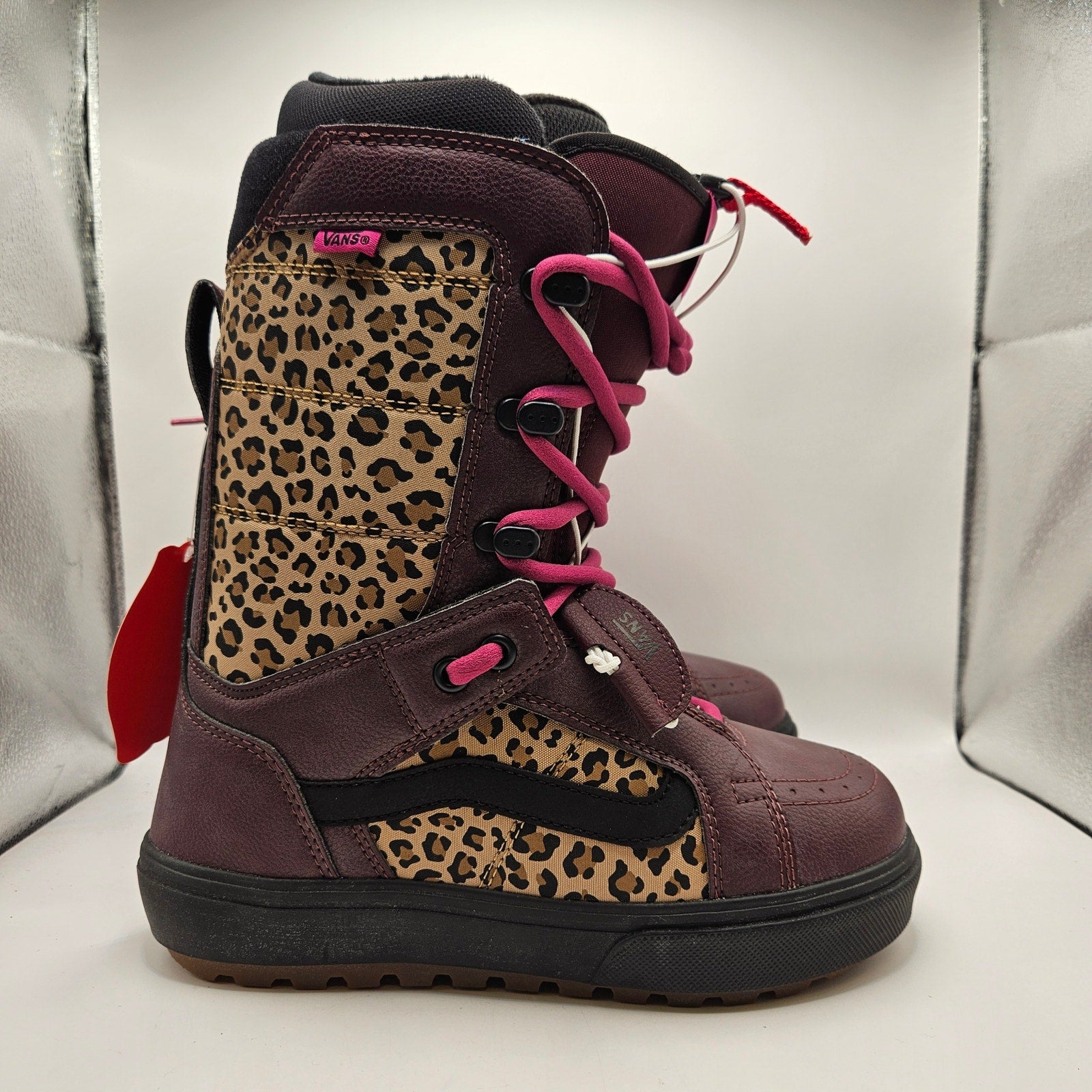 VANS WOMEN'S 8 RARE HI STANDARD OG SNOWBOARD BOOTS PORT ROYALE/LEAPARD NWOB 2021