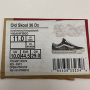 Vans Men's 11 Anaheim Factory Old Skool 36 Dx Lo Black Paisley Sneakers