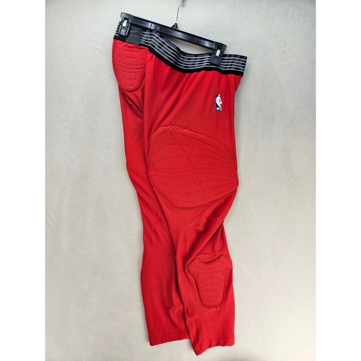 NIKE MEN'S 3XL TALL NBA PRO RED HYPERSTRONG COMPRESSION PADDED BASKETBALL TIGHTS