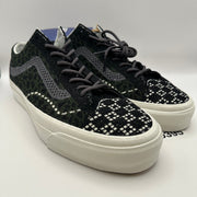VANS Men's 11.5 PREMIUM Old Skool 36 Engineered Knit Black/Green/White