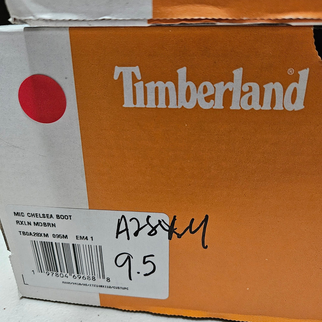 TIMBERLAND WOMEN'S 9.5 ROXIE LANE MID CHELSEA BOOT BROWN FULL GRAIN NIB