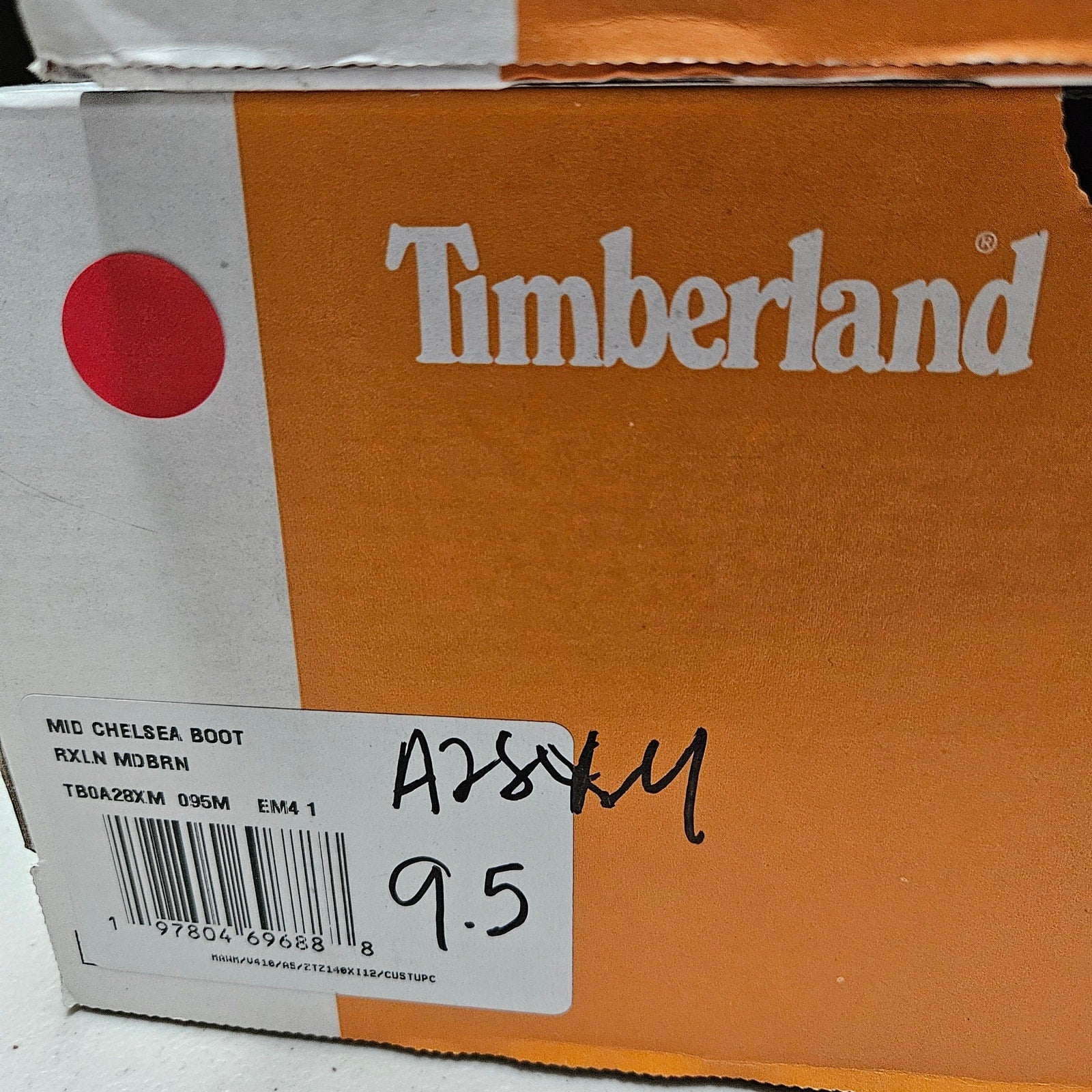 TIMBERLAND WOMEN'S 9.5 ROXIE LANE MID CHELSEA BOOT BROWN FULL GRAIN NIB