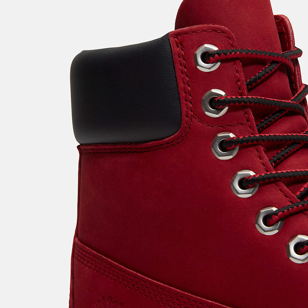 TIMBERLAND MEN'S 10.5 PREMIUM 6-INCH WATERPROOF BOOT DARK RED NUBUCK NIB