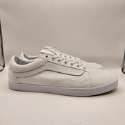 VANS MEN'S 10.5 OLD SKOOL TRUE WHITE LOW TOP SNEAKER NWOB