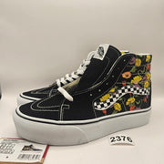 VANS M6.5/W8 SK8 HI PLATFORM POPPY CHECKERBOARD BLACK NWOB