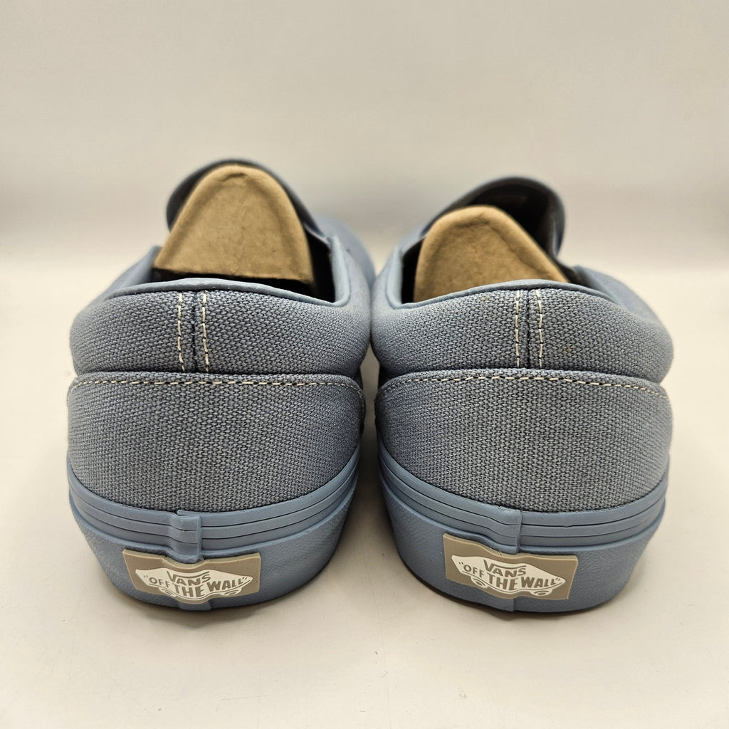 VANS MEN'S 10 CLASSIC SLIP ON PASTEL MONO DUSTY BLUE NWOB