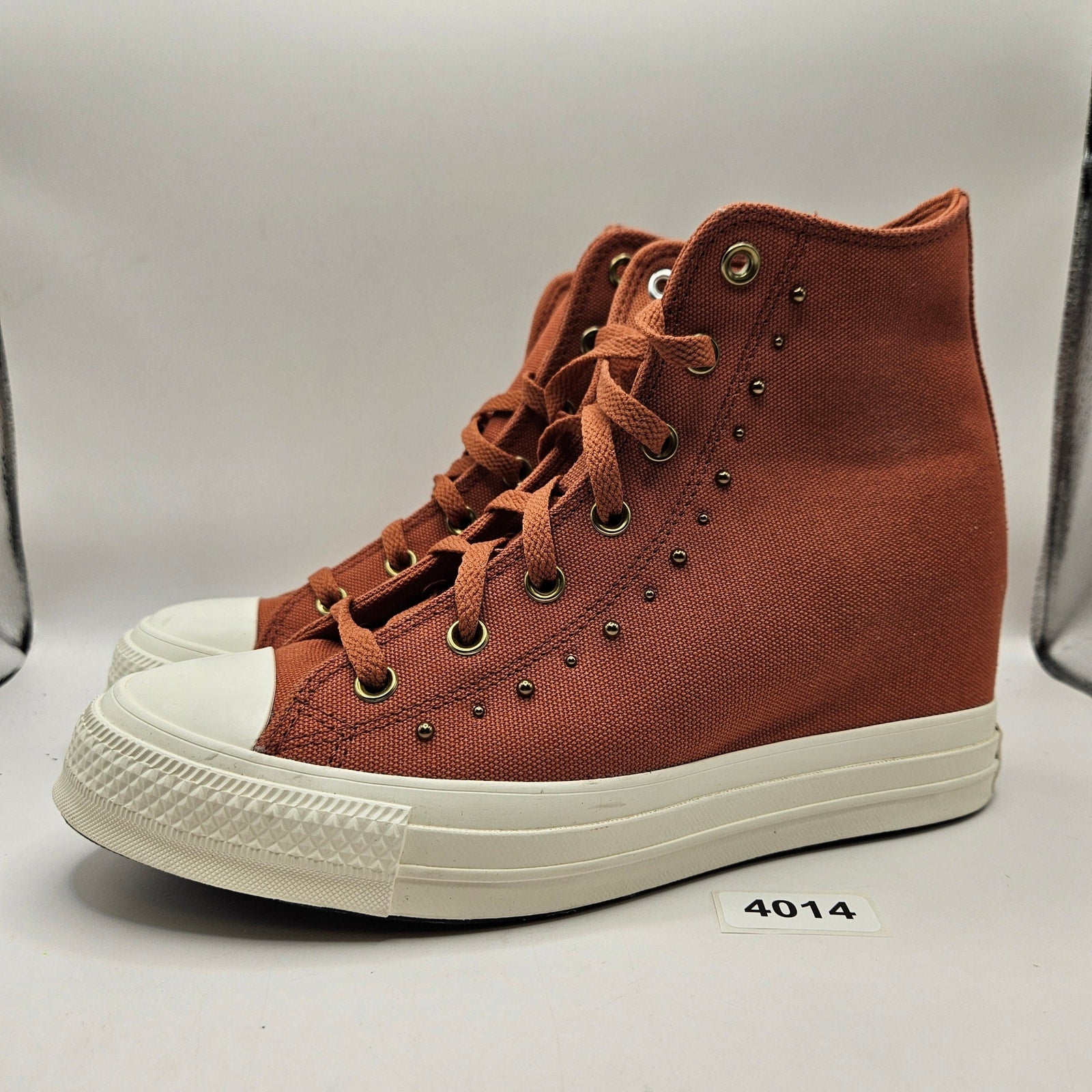 CONVERSE WOMEN'S 11 CTAS WEDGE PLATFORM STUDDED RUGGED ORANGE A15107C NWOB