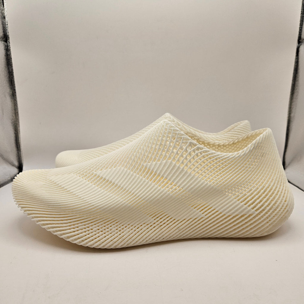 ADIDAS MEN'S 11.5 4DFWD SLIP ON 4D PRINTED RUNNING SHOES OFF WHITE CREAM NWOB
