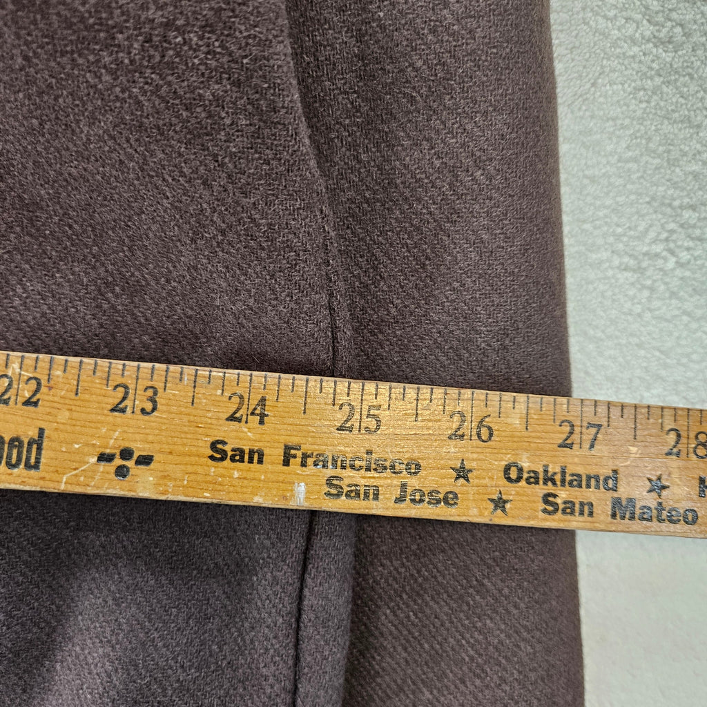 NIKE MEN'S LARGE LIFE WOOL BLEND OVERSHIRT JACKET BROWN SNAP FRONT UTILITY POCKT