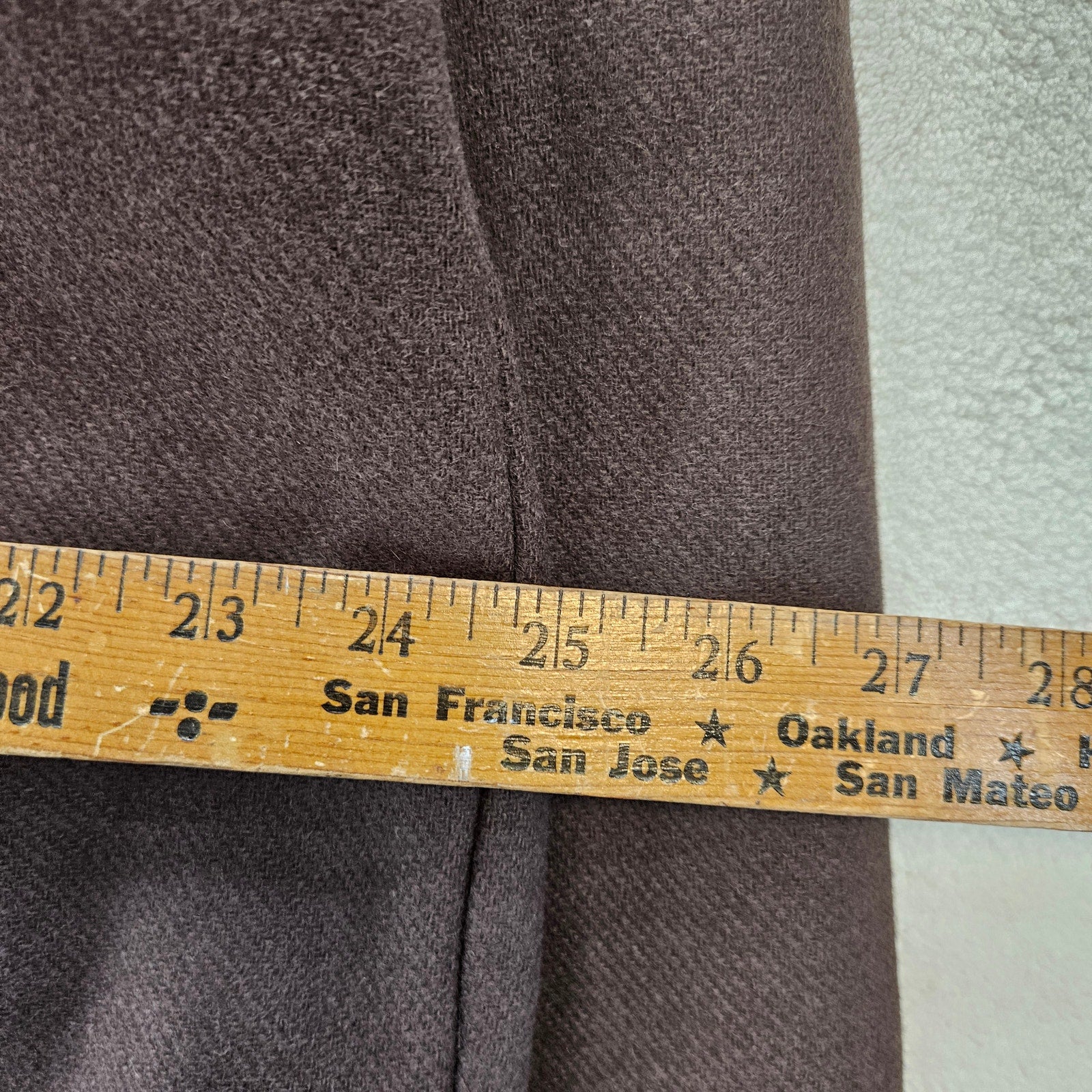 NIKE MEN'S LARGE LIFE WOOL BLEND OVERSHIRT JACKET BROWN SNAP FRONT UTILITY POCKT