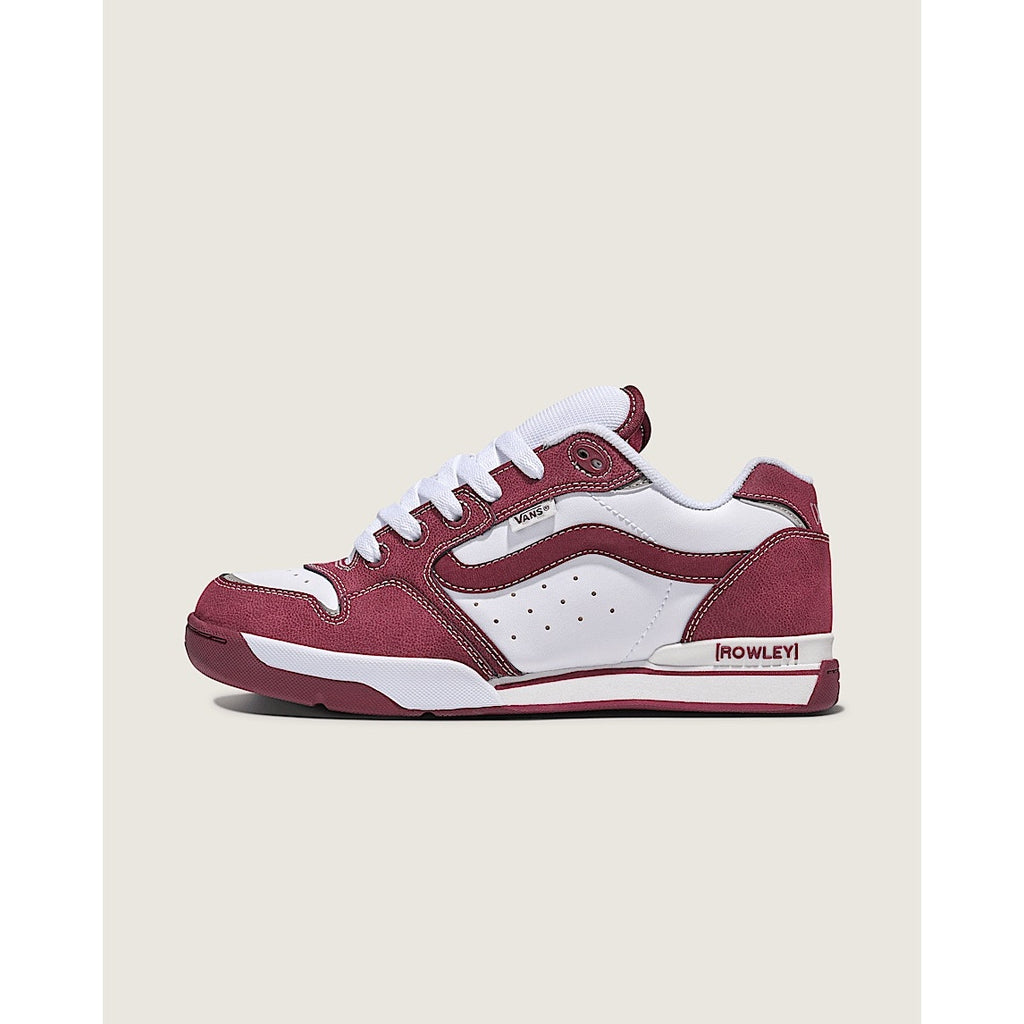 VANS MEN'S 11 ROWLEY XLT LIMITED PORT ROYALE WHITE LOW TOP LEATHER NIB