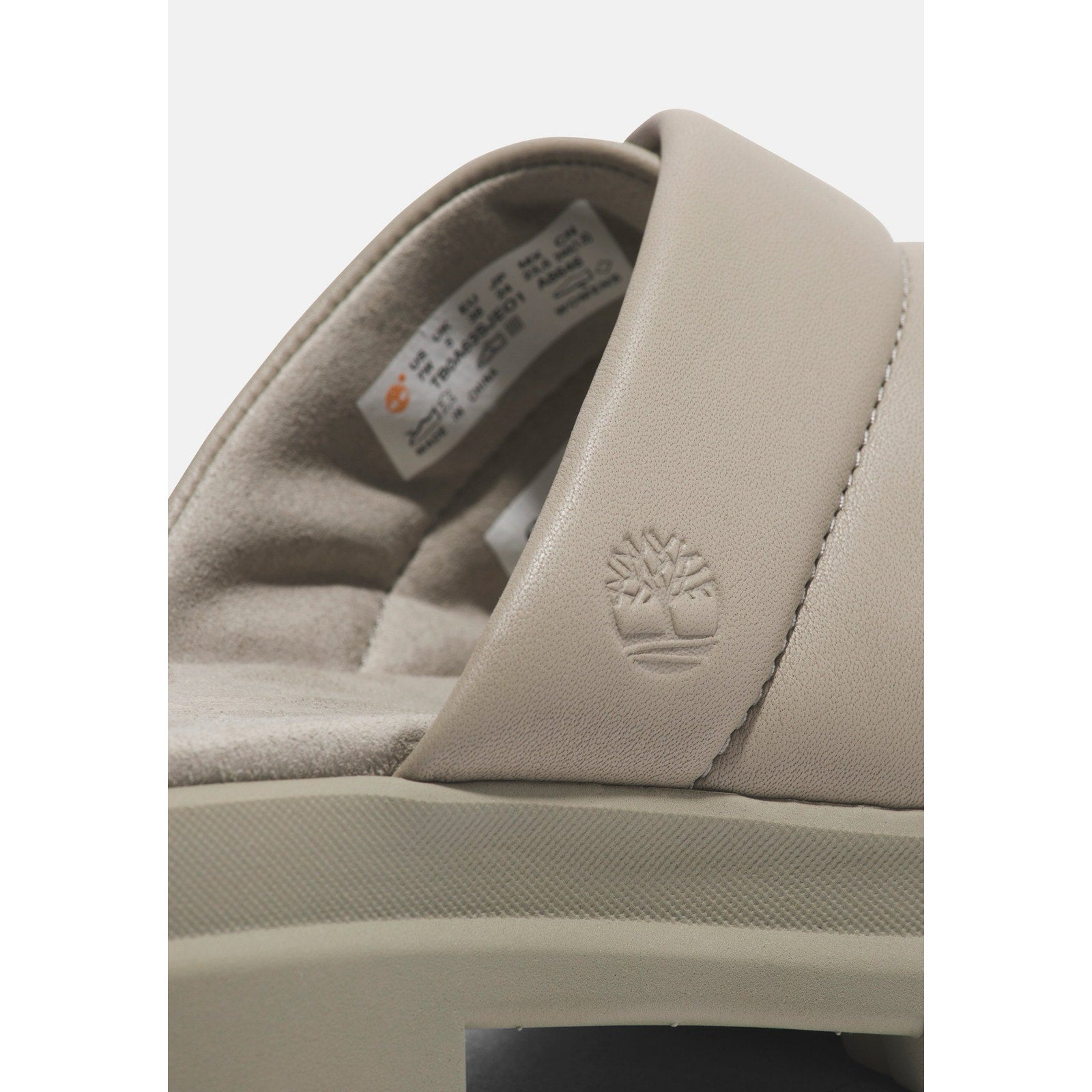 TIMBERLAND WOMEN'S 9.5 LONDON VIBE SLIDE LIGHT TAUPE FULL GRAIN NIB