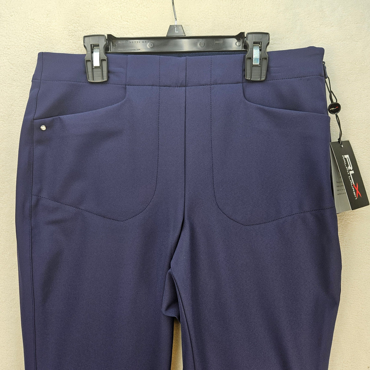 RLX RALPH LAUREN WOMEN'S 6 NAVY STRETCH GOLF PANTS EXTENSIBLE NWT