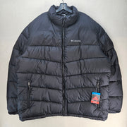 COLUMBIA MEN'S XXL LAKEPORT FS PUFFER JACKET BLACK OMNI HEAT INSULATED NWT