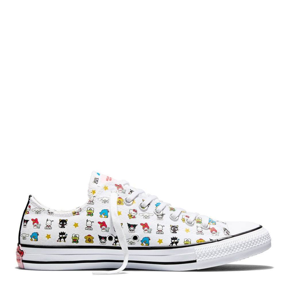 CONVERSE X SANRIO HELLOW KITTY MEN'S 10.5 CTAS CHARACTER ALL OVER PRINT NIB