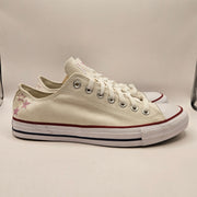 CONVERSE MENS 9 CHUCK TAYLOR ALL STAR CELESTIAL LOW CANVA SNEAKER WHITE ROSEHITE