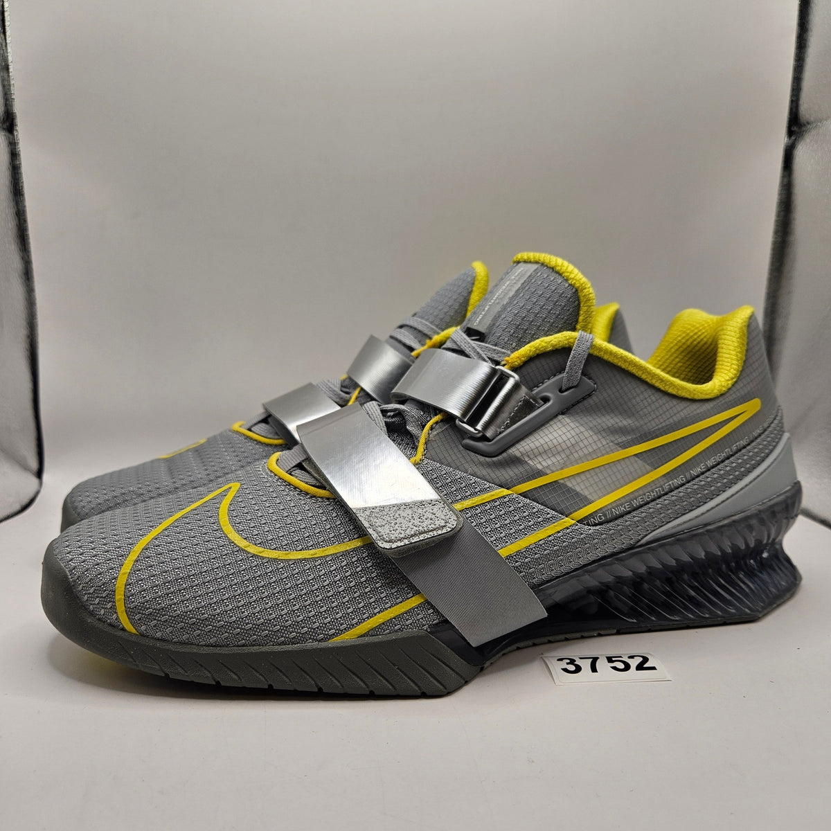 NIKE MEN'S 14 ROMALEOS 4 WOLF GREY LIGHTENING WEIGHTLIFTING GYM SHOES CD3463-002