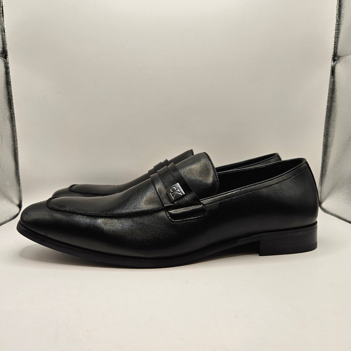 CALVIN KLEIN MEN'S 13 CMJIMNON-R JAMESON LOAFER BLACK SLIP-ON DRESS SHOES NWOB