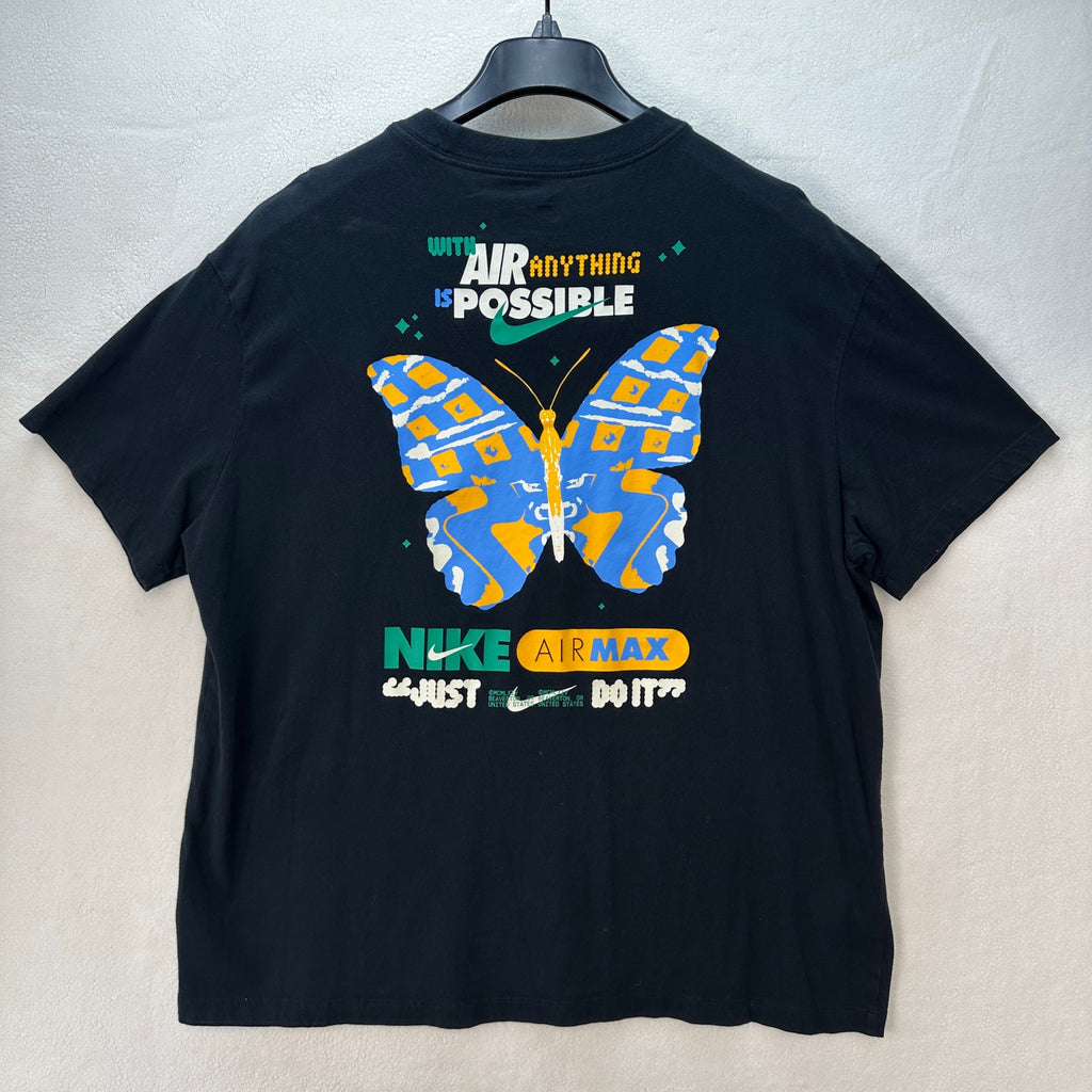 NIKE Women's XL Loose Fit Butterfly T shirt 100% Cotton