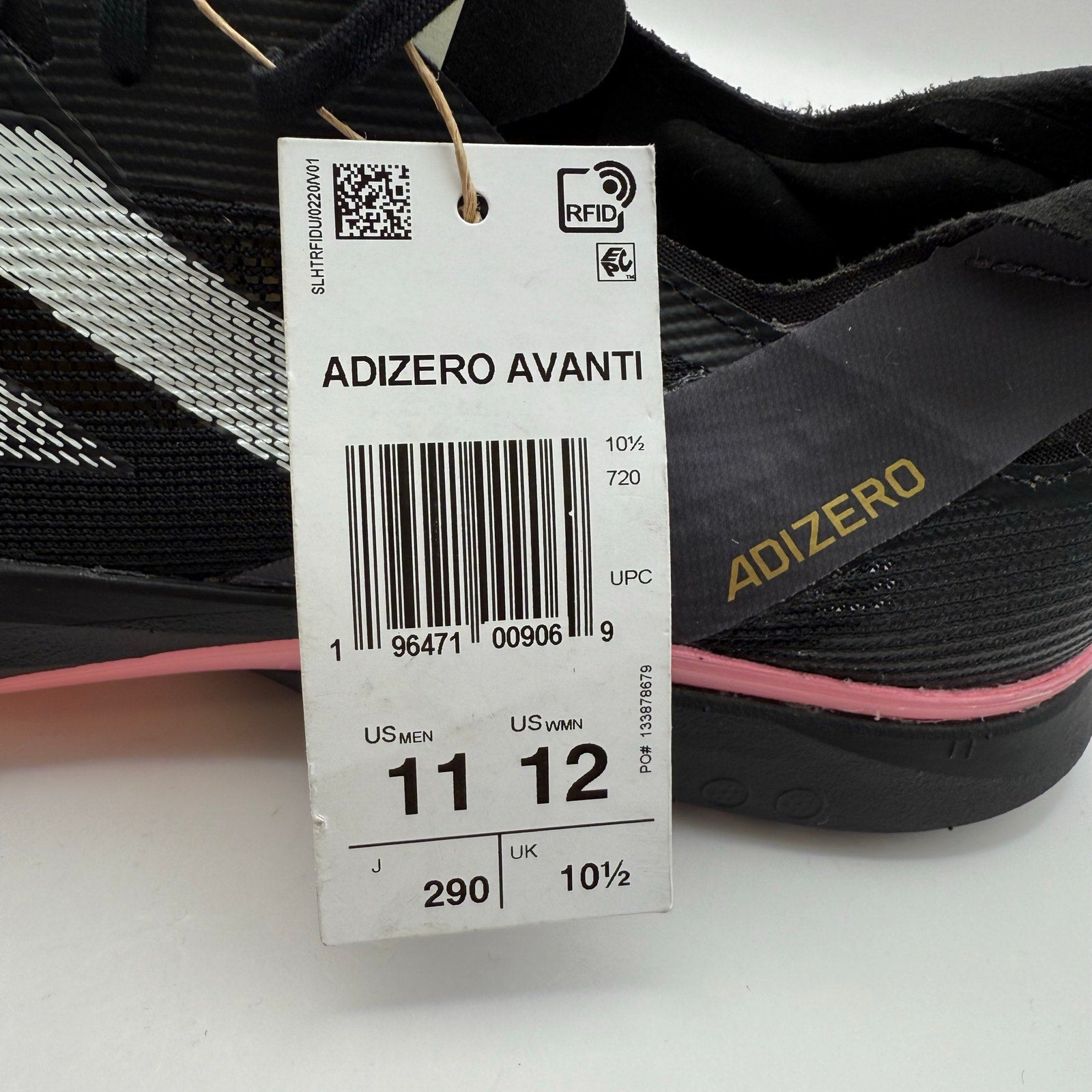 ADIDAS Men's 11 ADIZERO AVANTI TRACK DISTANCE SHOES IG9910 NO SPIKE