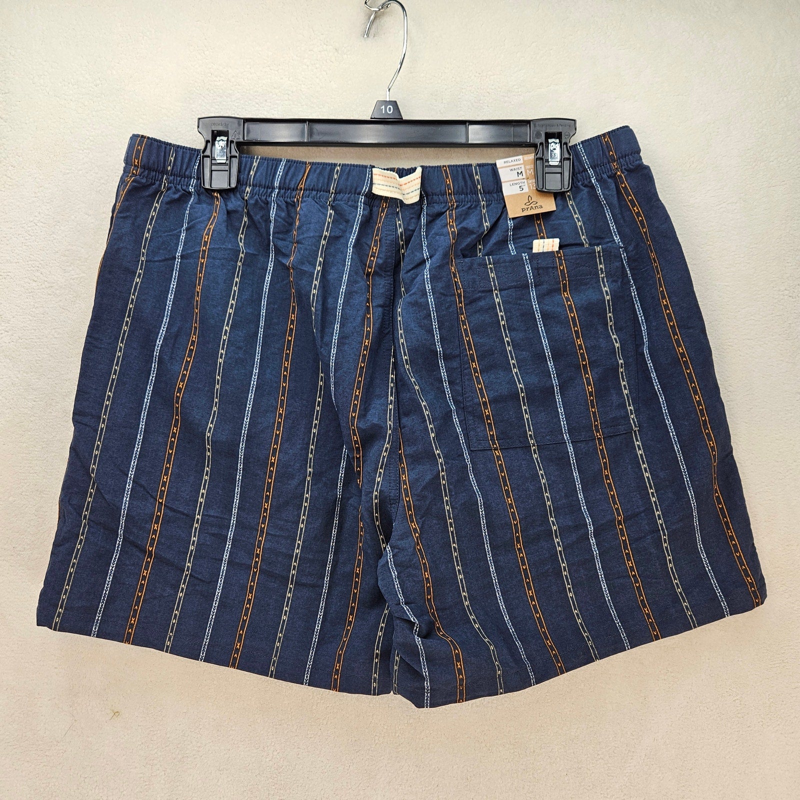 PRANA WOMEN'S LARGE INDIO HERITAGE SHORT CARGO STYLE STORMY NIGHT NWT