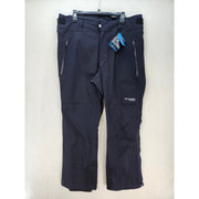 COLUMBIA WOMEN'S XL TITANIUM PLATINUM PEAK III 3L PANT BLACK OMNI TECH SKI SNOW