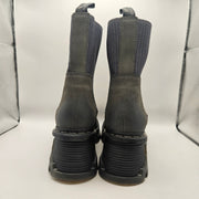 DR MARTENS WOMEN'S 9 CORRAN CHELSEA BOOTS PLATFORM SOFT SUEDE CHUNKY QUAD NWOB