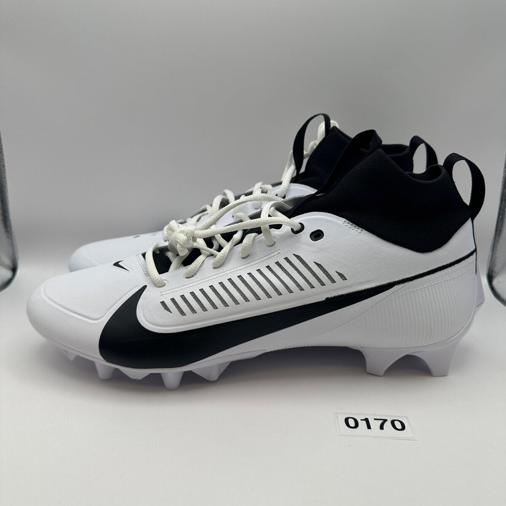 NIKE Men's 13 Vapor Edge PRO 360 2 Football Cleats Black/White