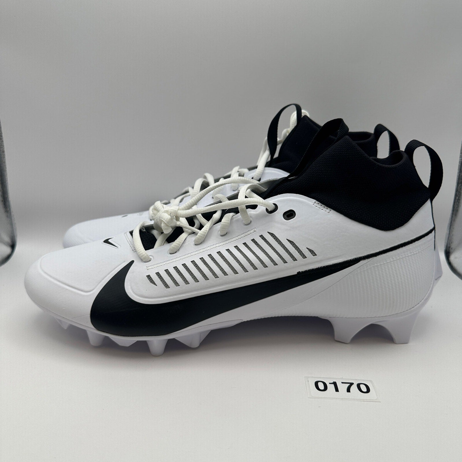 NIKE Men's 13 Vapor Edge PRO 360 2 Football Cleats Black/White