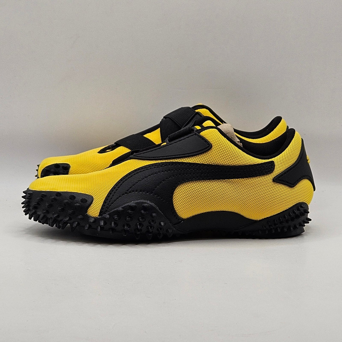PUMA WOMEN'S 6.5 KIDS 5 MOSTRO OG PRIME PELE YELLOW BLACK STRAP ON 403729-06