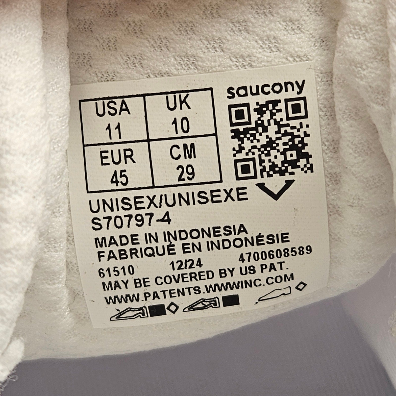 SAUCONY MEN'S 11 GRID NXT WHITE RUNNING SNKR S70797-4 NWOB