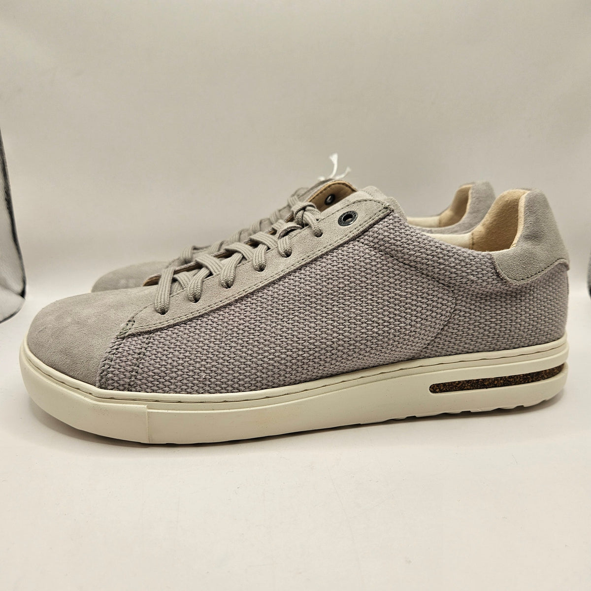 BIRKENSTOCK MEN'S 10 BEND LOW LIGHT GREY TEXTILE LOW TOP SNEAKER MADE IN GERMANY