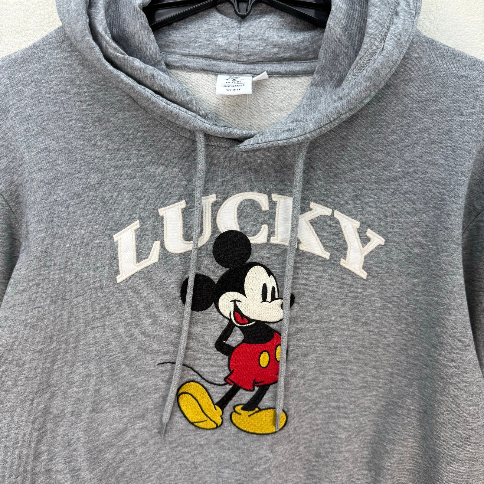 LUCKY BRAND X DISNEY MICKEY N FRIENDS L GRAY HOODIE UNISEX