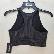 PELOTON WOMEN'S MEDIUM SHOW UP DIGITAL FOIL HIGH NECK BRA NWT