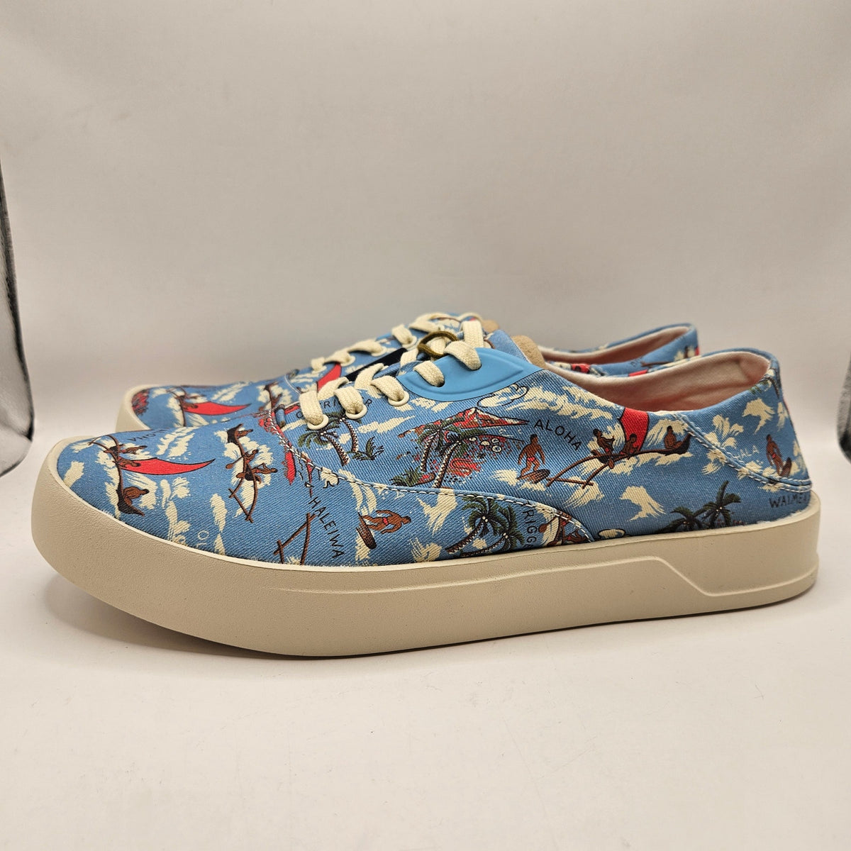 OLUKAI MEN'S 10.5 TRADEWIND OCEANSPRAY WAIKIKI BEACH NWT 10533-RYZQ