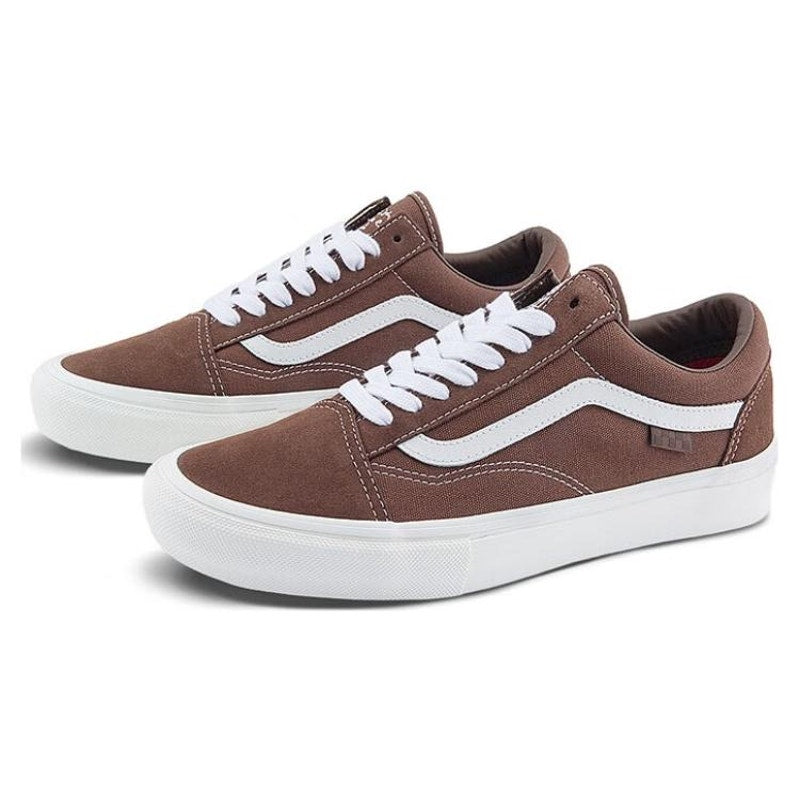 VANS X NICK MICHEL MEN'S 6.5 SKATE OLD SKOOL BROWN NIB