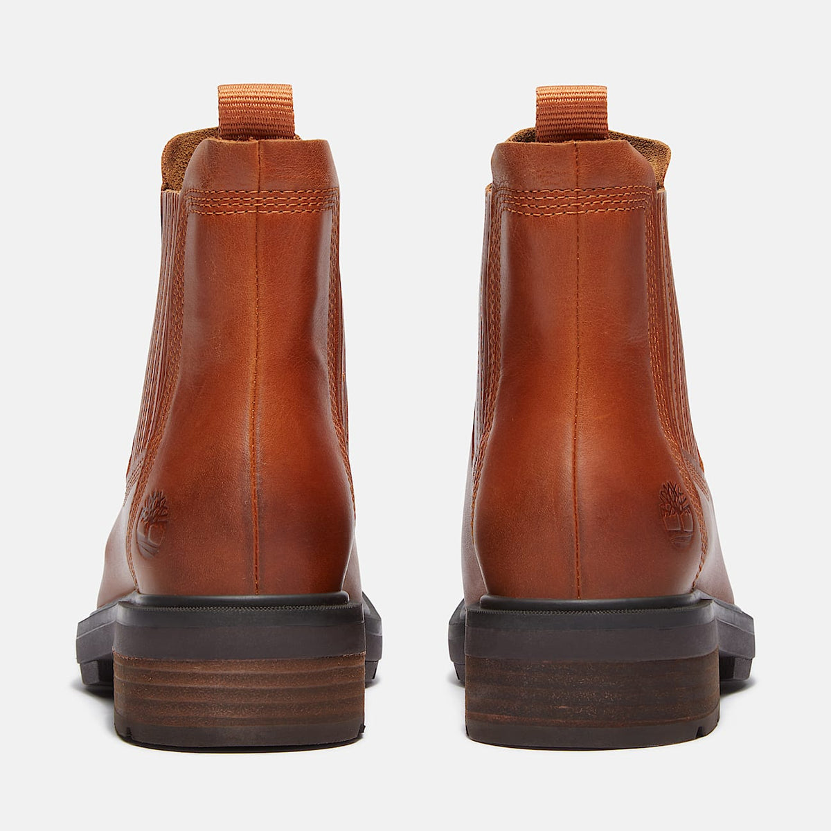 TIMBERLAND WOMEN'S 5.5 BRIMFIELD MID CHELSEA BOOT BROWN LEATHER NIB
