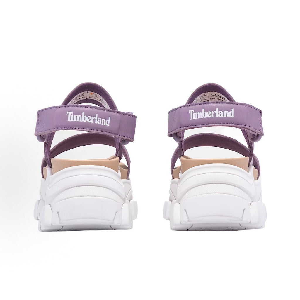 TIMBERLAND WOMEN'S 8 ADLEY WAY SANDAL 2 STRAP SANDAL PURPLE FULL GRAIN NIB