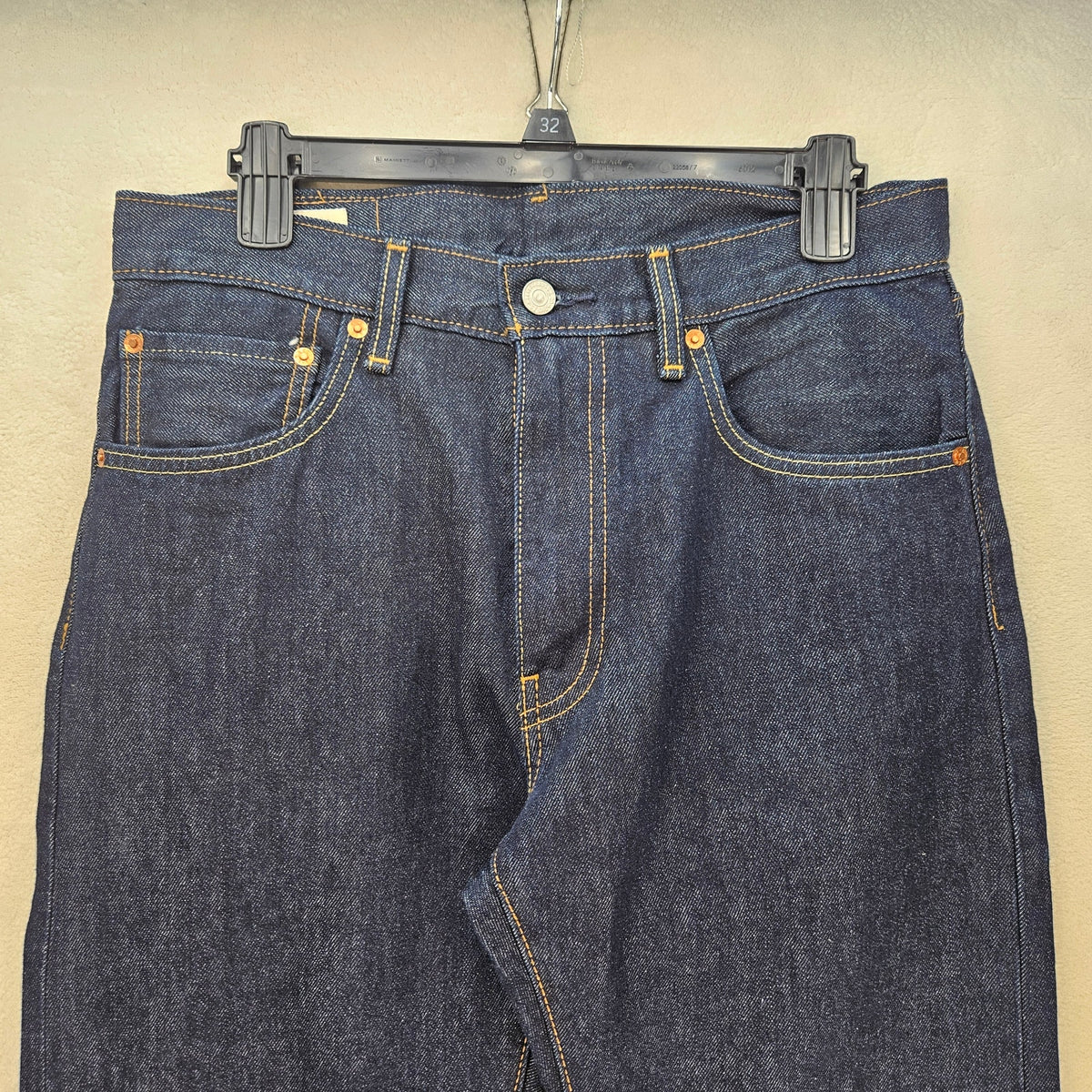LEVI'S MEN'S 31X30 DARK WASH 555 RELAXED STRAIGHT PREMIUM DENIM JEANS