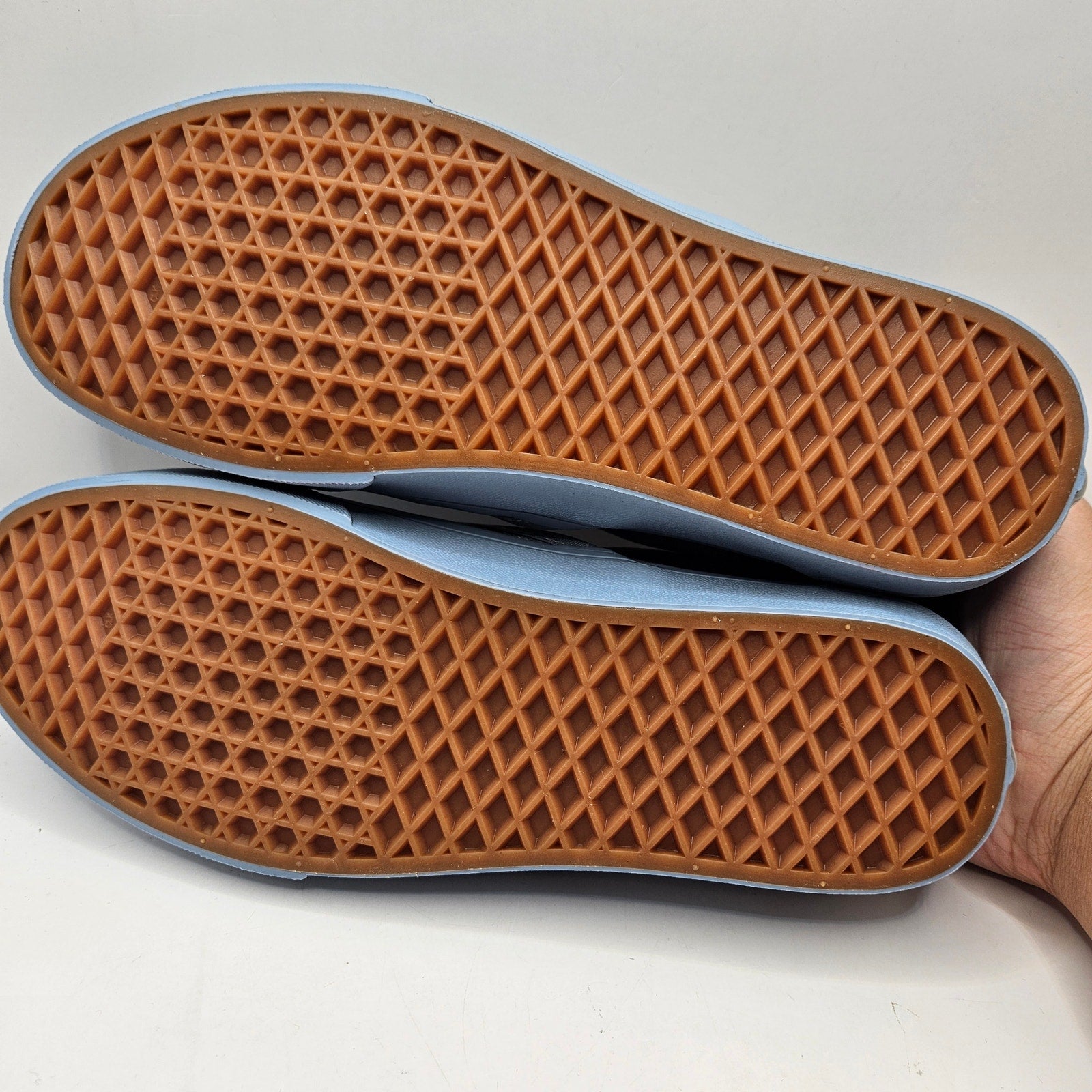 VANS MEN'S 9.5 CLASSIC SLIP ON PASTEL MONO DUSTY BLUE NWOB