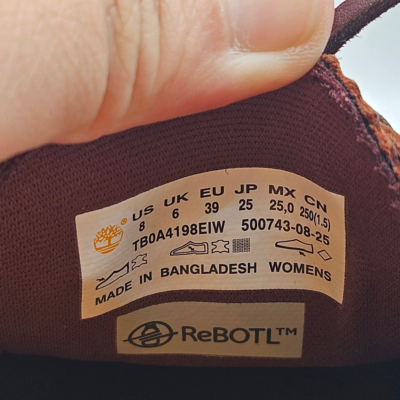 TIMBERLAND WOMEN'S 8 AUTHENTIC MULE BURGUNDY FULL GRAIN NWOB