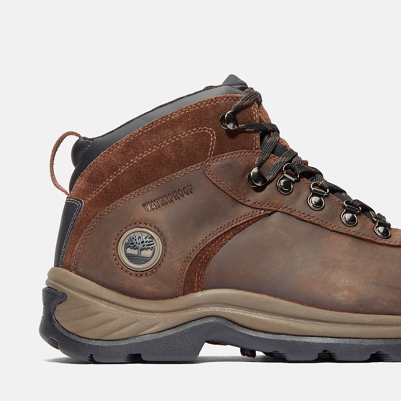 TIMBERLAND MEN'S 11 FLUME WATERPROOF LACE UP HIKING BOOTS DARK BROWN NIB