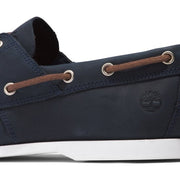 TIMBERLAND MEN'S 12 WIDE NAVY BLUE CEDAR BAY BOAT SHOE TB0A28BM019