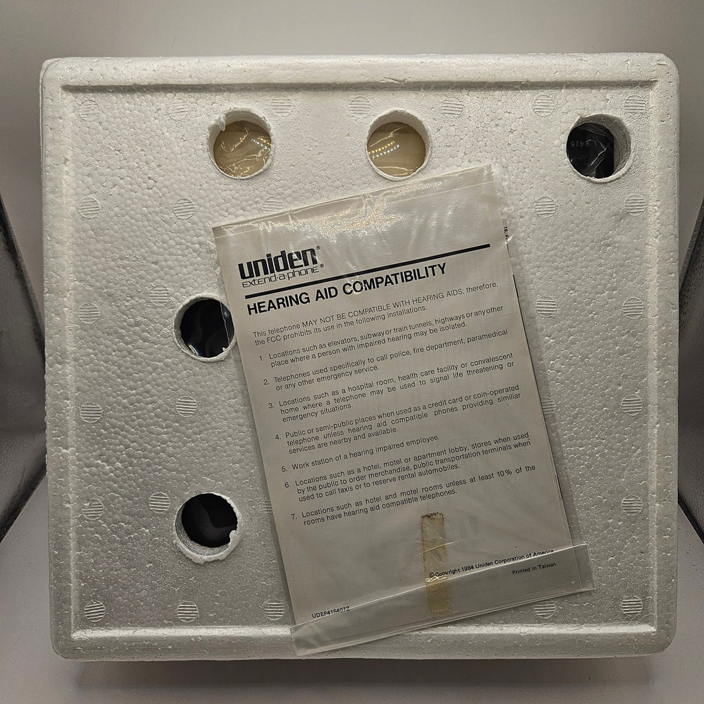 SUPER RARE UNIDEN EX-1050 VINTAGE TELEPHONE 1984 MEMORY PHONE NIB W PRICE TAG