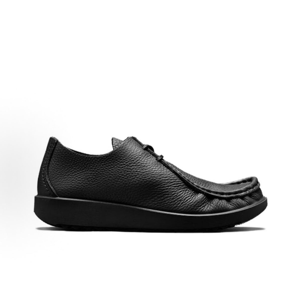 ECCO AT. KOLLEKTIVE MEN'S 46 BLACK LEATHER JOKE LACE SHOE NIB 39059490000