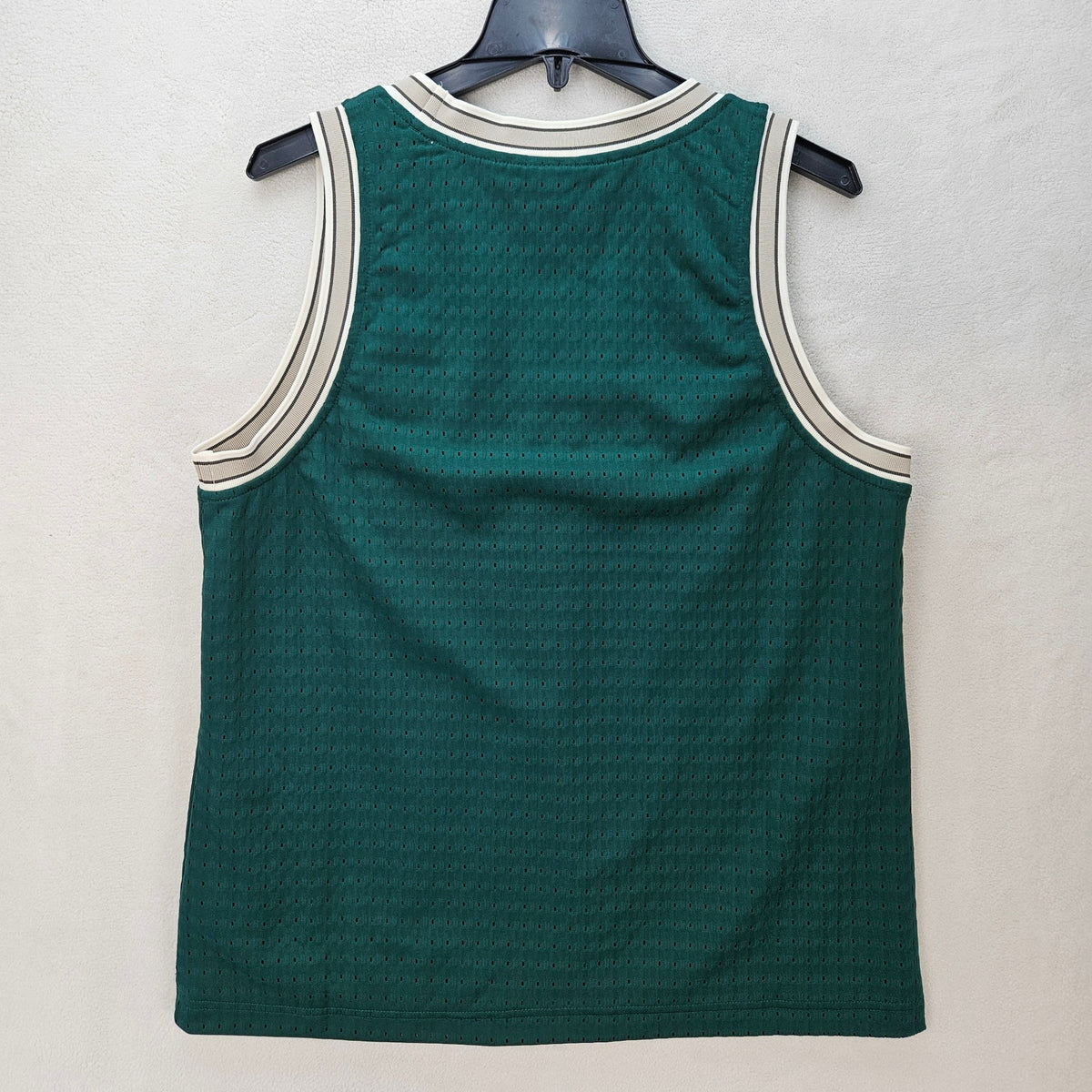 ADIDAS MEN'S MEDIUM ORIGINALS TREFOIL GREEN TANK SIDELINE JERSEY KG8200 THICK
