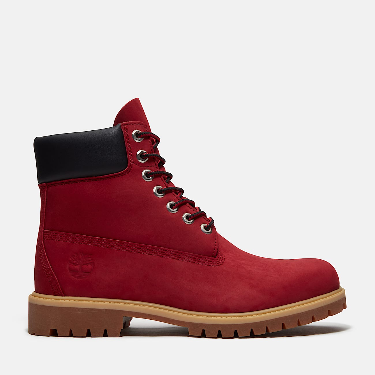 TIMBERLAND MEN'S 10.5 PREMIUM 6-INCH WATERPROOF BOOT DARK RED NUBUCK NIB