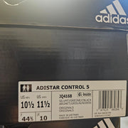 ADIDAS MEN'S 10.5 ADISTAR CONTROL 5 RUNNING SHOES METALLIC SILVER WHT JQ4168 NIB