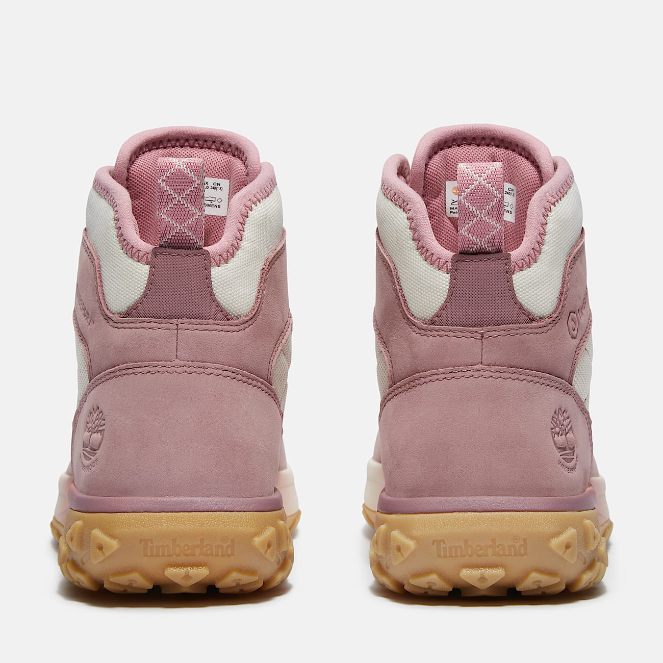 TIMBERLAND WOMEN'S 9.5 GREENSTRIDE MOTION 6 MID LACE SNEAKER PINK NUBUCK NIB